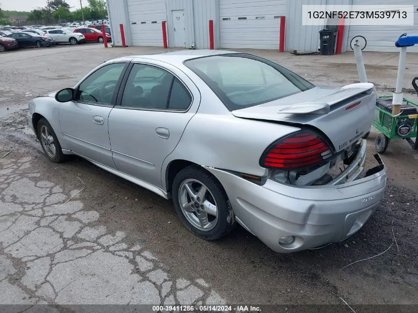 2003 Pontiac Grand Am Se1 VIN: 1G2NF52E73M539713 Lot: 39411286