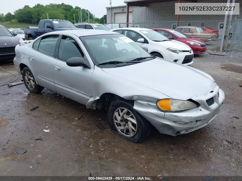 1G2NF52E33C237227 2003 Pontiac Grand Am Se1