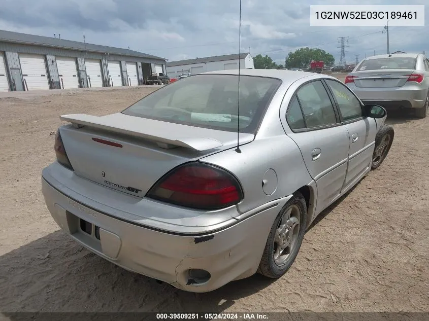 1G2NW52E03C189461 2003 Pontiac Grand Am Gt