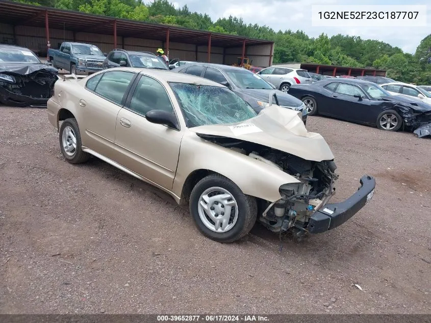 2003 Pontiac Grand Am Se VIN: 1G2NE52F23C187707 Lot: 39652877