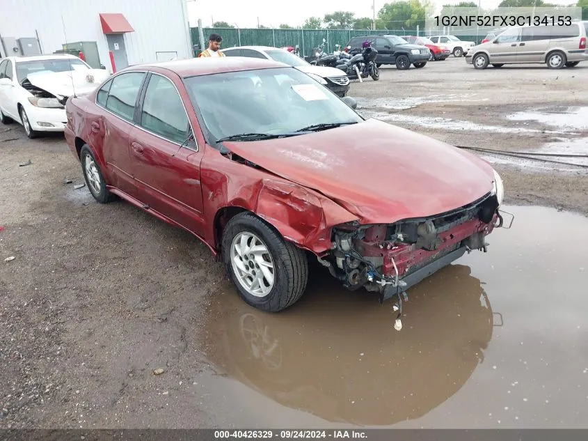 2003 Pontiac Grand Am Se1 VIN: 1G2NF52FX3C134153 Lot: 40426329