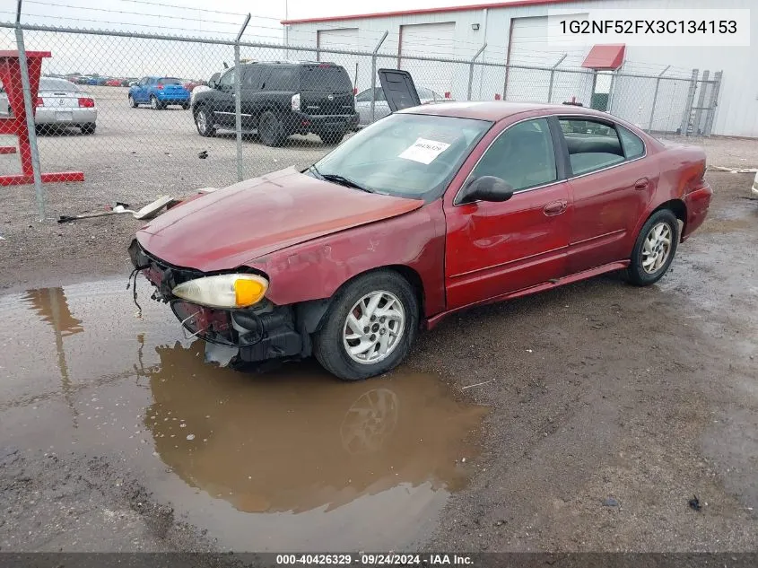 1G2NF52FX3C134153 2003 Pontiac Grand Am Se1