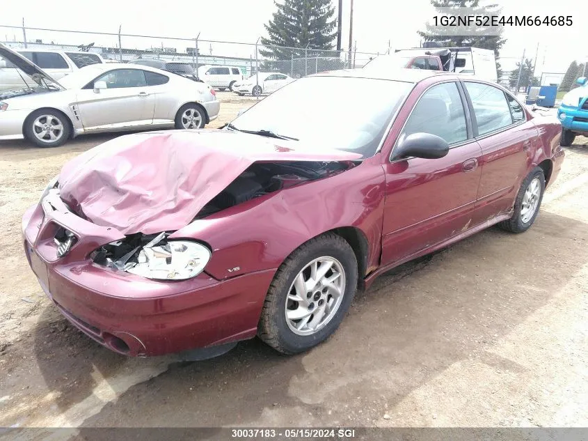 2004 Pontiac Grand Am Se1 VIN: 1G2NF52E44M664685 Lot: 30037183