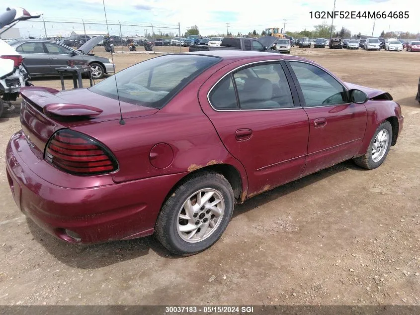 2004 Pontiac Grand Am Se1 VIN: 1G2NF52E44M664685 Lot: 30037183