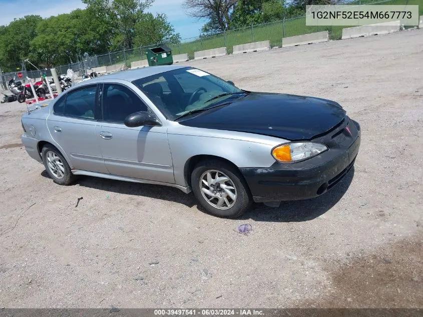 2004 Pontiac Grand Am Se1 VIN: 1G2NF52E54M667773 Lot: 39497541