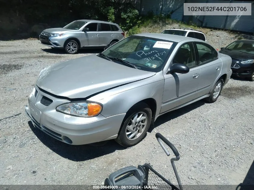 1G2NE52F44C201706 2004 Pontiac Grand Am Se