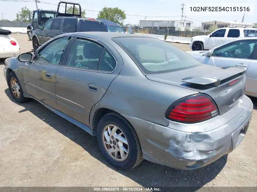 1G2NF52E54C151516 2004 Pontiac Grand Am Se1