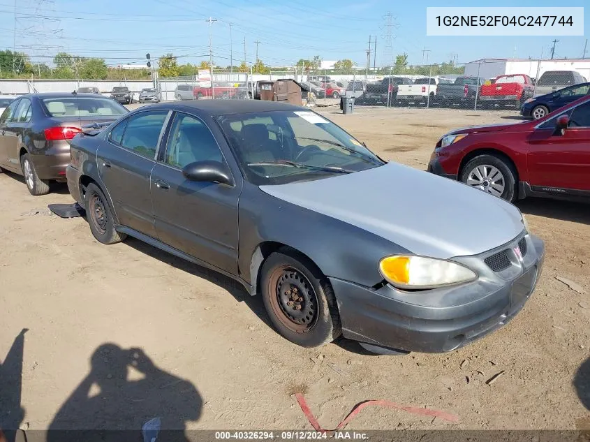 1G2NE52F04C247744 2004 Pontiac Grand Am Se