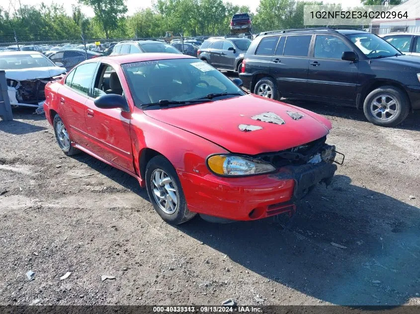 1G2NF52E34C202964 2004 Pontiac Grand Am Se1