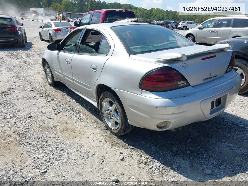 2004 Pontiac Grand Am Se1 VIN: 1G2NF52E94C237461 Lot: 40420342