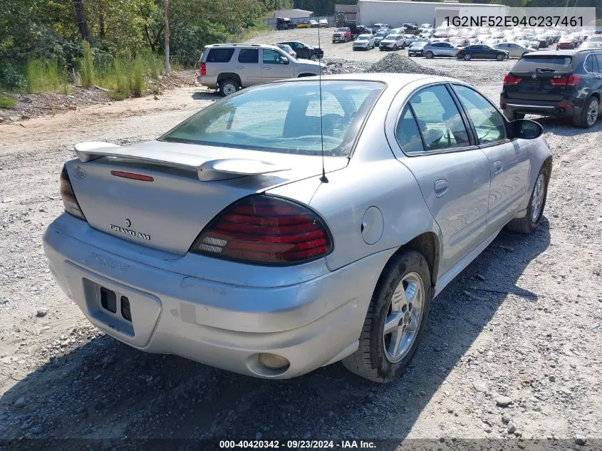 2004 Pontiac Grand Am Se1 VIN: 1G2NF52E94C237461 Lot: 40420342