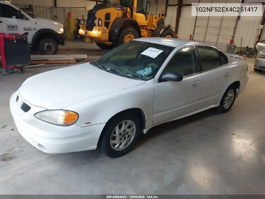 1G2NF52EX4C251417 2004 Pontiac Grand Am Se1