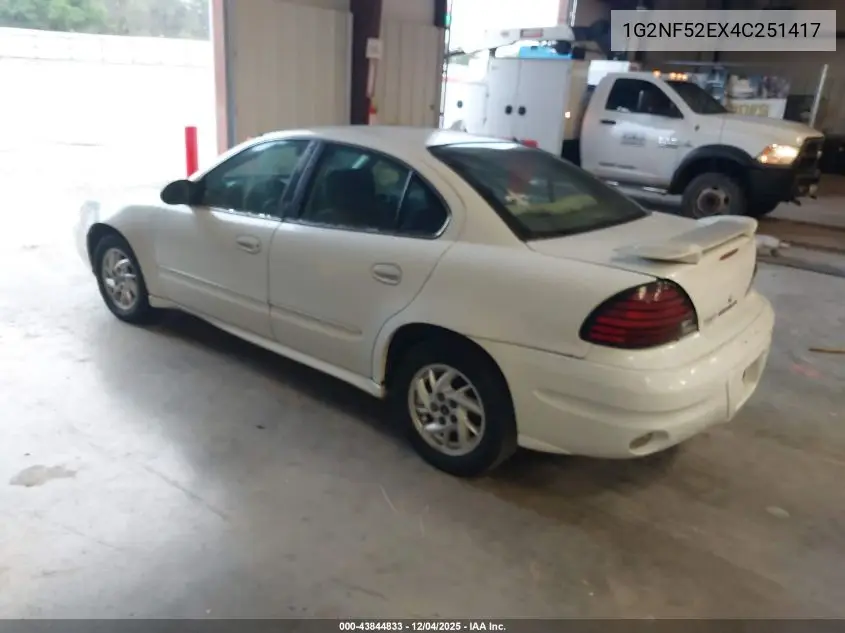 1G2NF52EX4C251417 2004 Pontiac Grand Am Se1