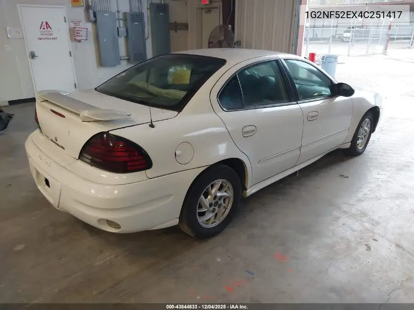 1G2NF52EX4C251417 2004 Pontiac Grand Am Se1