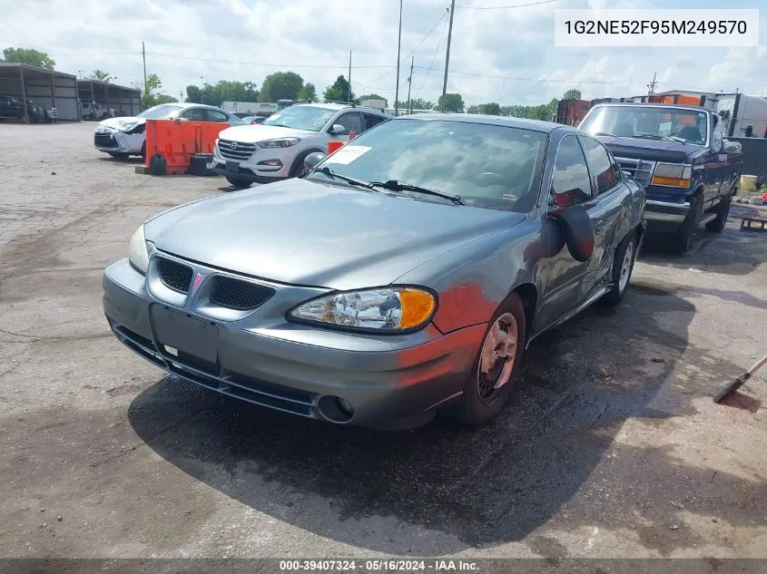 2005 Pontiac Grand Am Se VIN: 1G2NE52F95M249570 Lot: 39407324