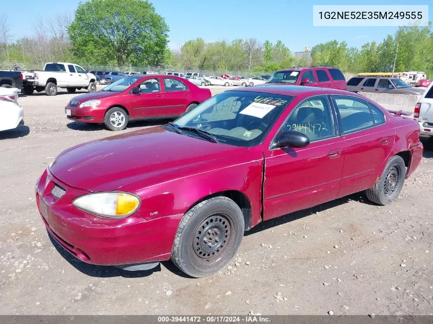 2005 Pontiac Grand Am Se VIN: 1G2NE52E35M249555 Lot: 39441472