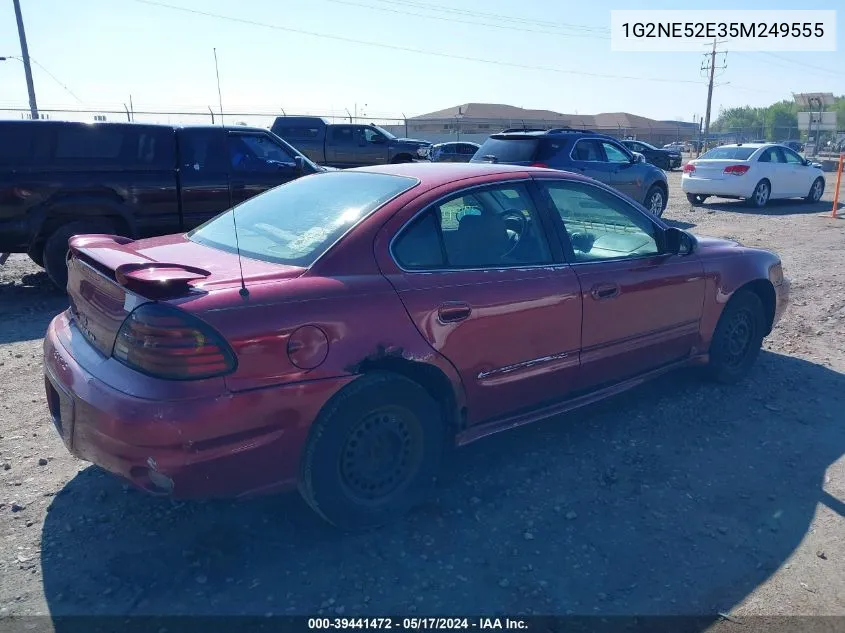 2005 Pontiac Grand Am Se VIN: 1G2NE52E35M249555 Lot: 39441472