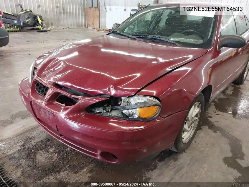 2005 Pontiac Grand Am Se VIN: 1G2NE52E65M164533 Lot: 39500067