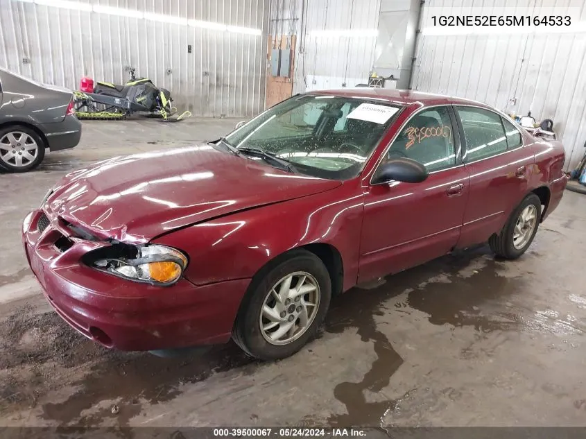 2005 Pontiac Grand Am Se VIN: 1G2NE52E65M164533 Lot: 39500067