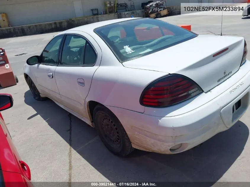 1G2NE52FX5M233894 2005 Pontiac Grand Am Se