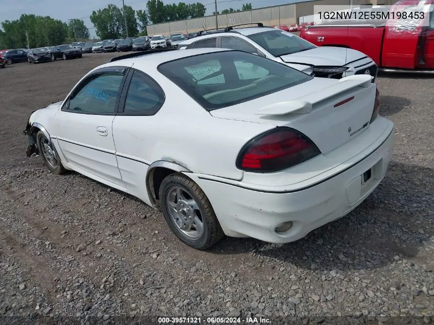 2005 Pontiac Grand Am Gt VIN: 1G2NW12E55M198453 Lot: 39571321