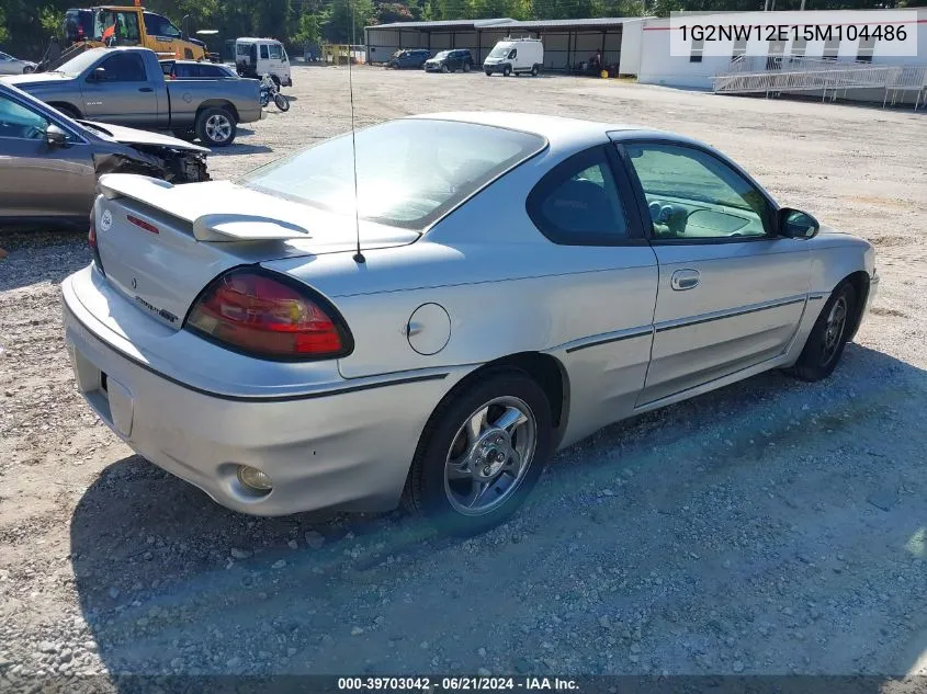 2005 Pontiac Grand Am Gt VIN: 1G2NW12E15M104486 Lot: 39703042