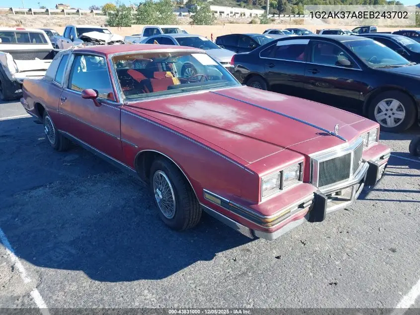 1G2AK37A8EB243702 1984 Pontiac Grand Prix Le