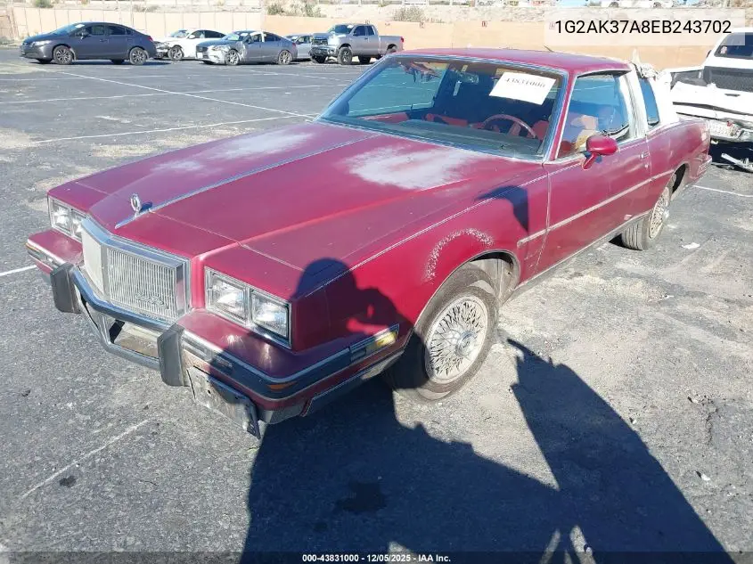 1G2AK37A8EB243702 1984 Pontiac Grand Prix Le