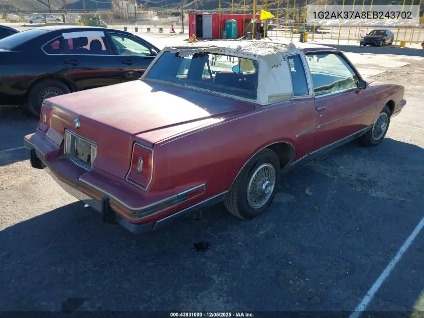 1G2AK37A8EB243702 1984 Pontiac Grand Prix Le