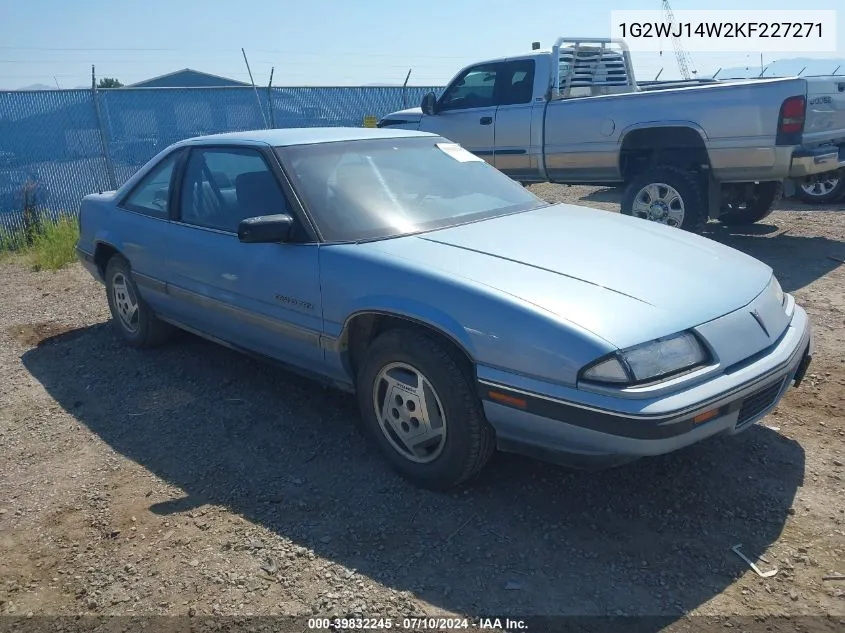 1G2WJ14W2KF227271 1989 Pontiac Grand Prix