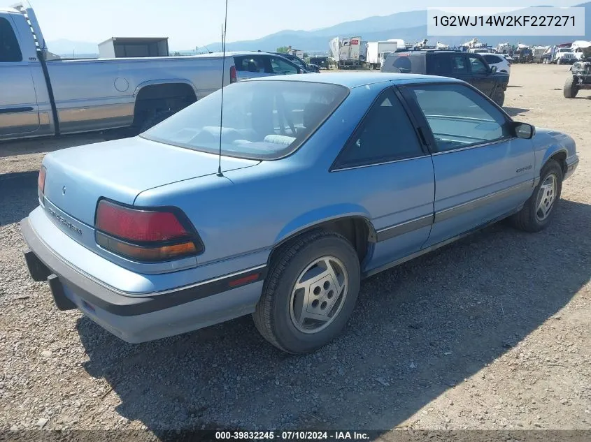 1G2WJ14W2KF227271 1989 Pontiac Grand Prix