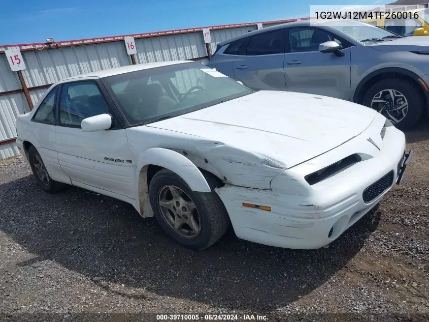 1996 Pontiac Grand Prix Se VIN: 1G2WJ12M4TF260016 Lot: 39710005