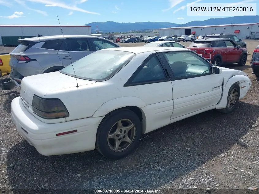 1G2WJ12M4TF260016 1996 Pontiac Grand Prix Se