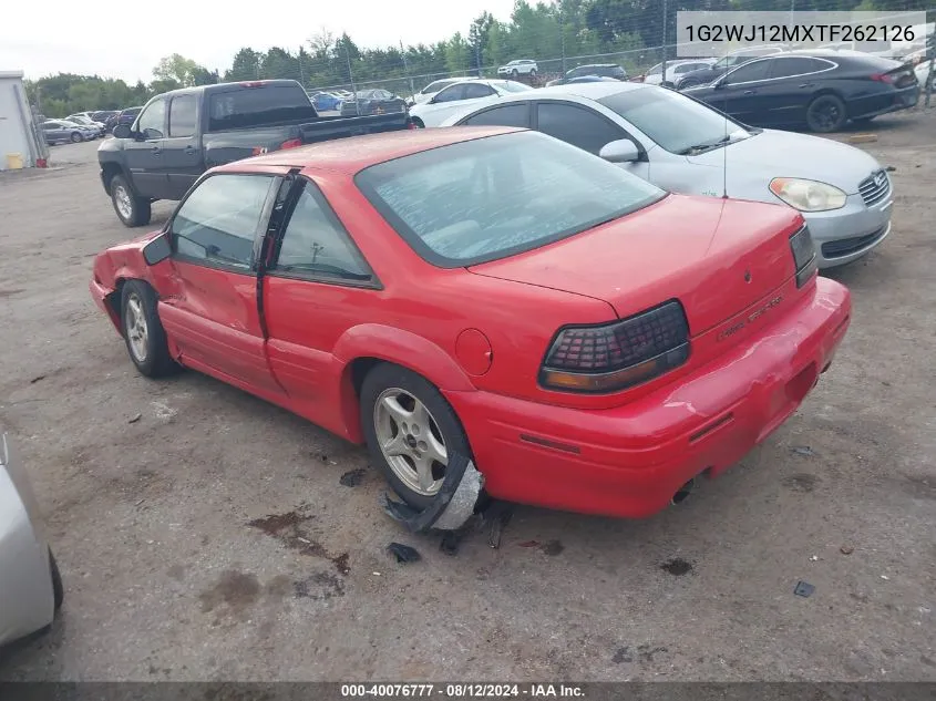 1996 Pontiac Grand Prix Se VIN: 1G2WJ12MXTF262126 Lot: 40076777