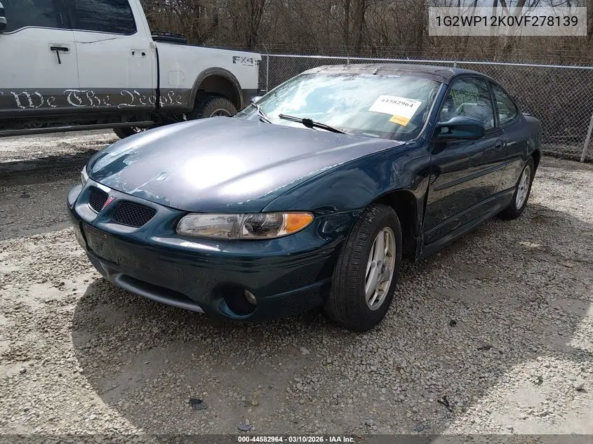 1997 Pontiac Grand Prix Gt VIN: 1G2WP12K0VF278139 Lot: 44582964