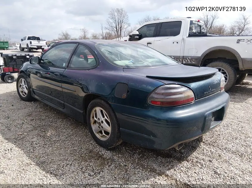 1997 Pontiac Grand Prix Gt VIN: 1G2WP12K0VF278139 Lot: 44582964