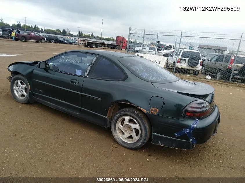 1998 Pontiac Grand Prix Gt VIN: 1G2WP12K2WF295509 Lot: 30026859