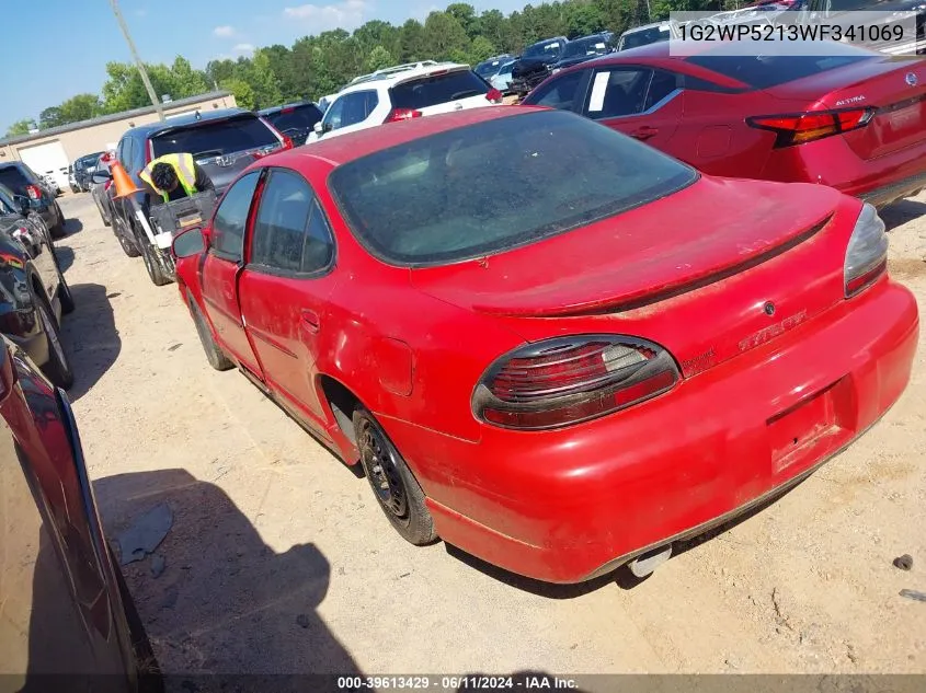 1998 Pontiac Grand Prix Gt VIN: 1G2WP5213WF341069 Lot: 39613429