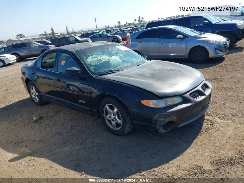 1998 Pontiac Grand Prix Gt VIN: 1G2WP5215WF274197 Lot: 39902477