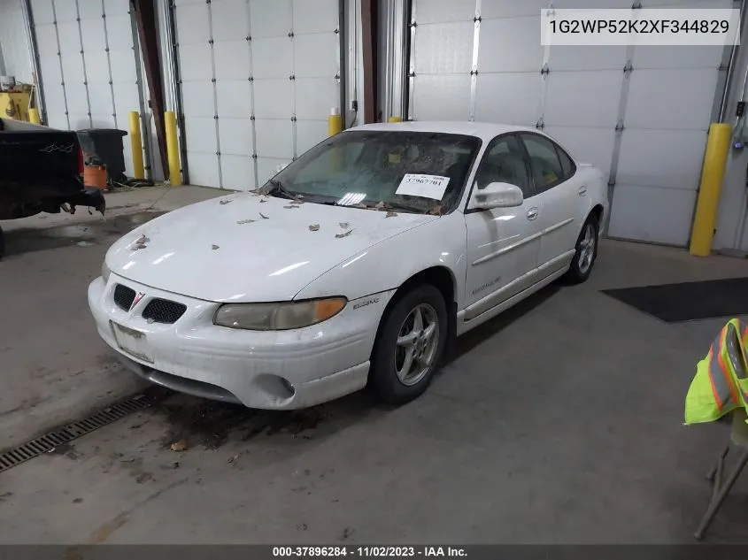 1G2WP52K2XF344829 1999 Pontiac Grand Prix Gt