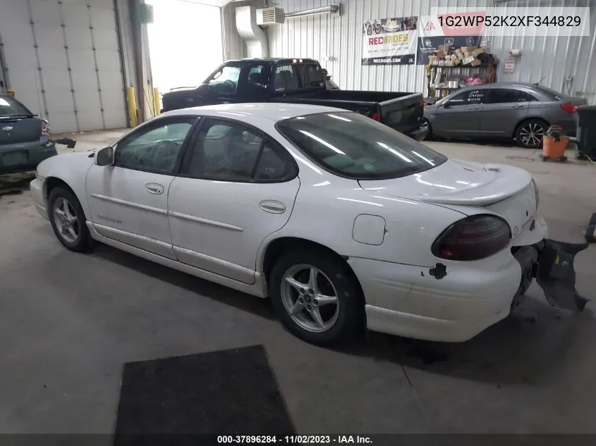 1G2WP52K2XF344829 1999 Pontiac Grand Prix Gt