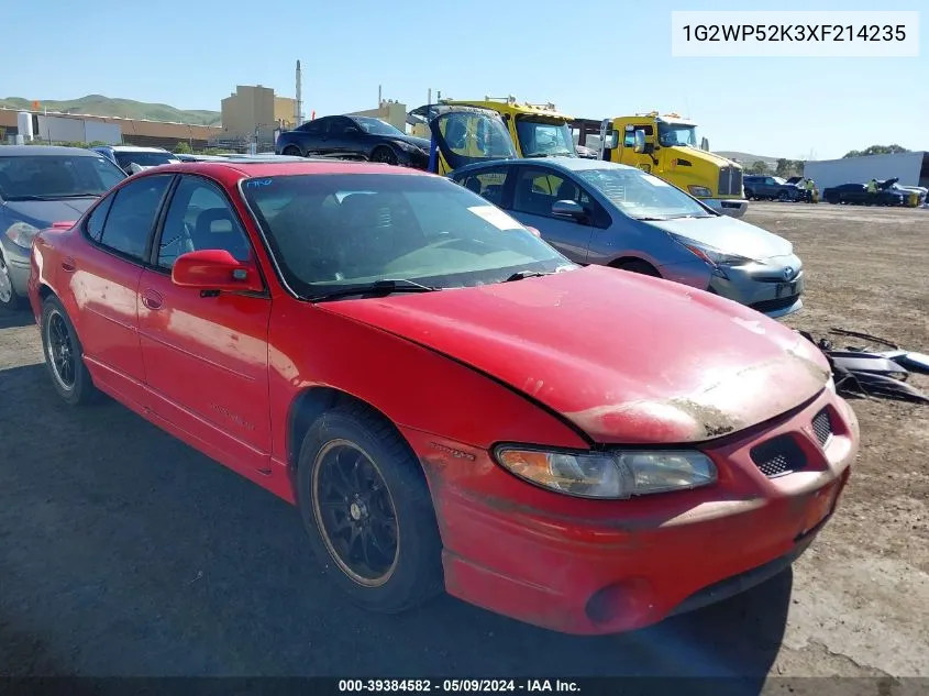 1G2WP52K3XF214235 1999 Pontiac Grand Prix Gt