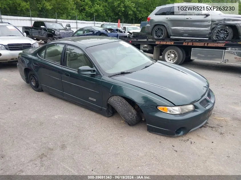 1999 Pontiac Grand Prix Gtp VIN: 1G2WR5215XF263230 Lot: 39691343