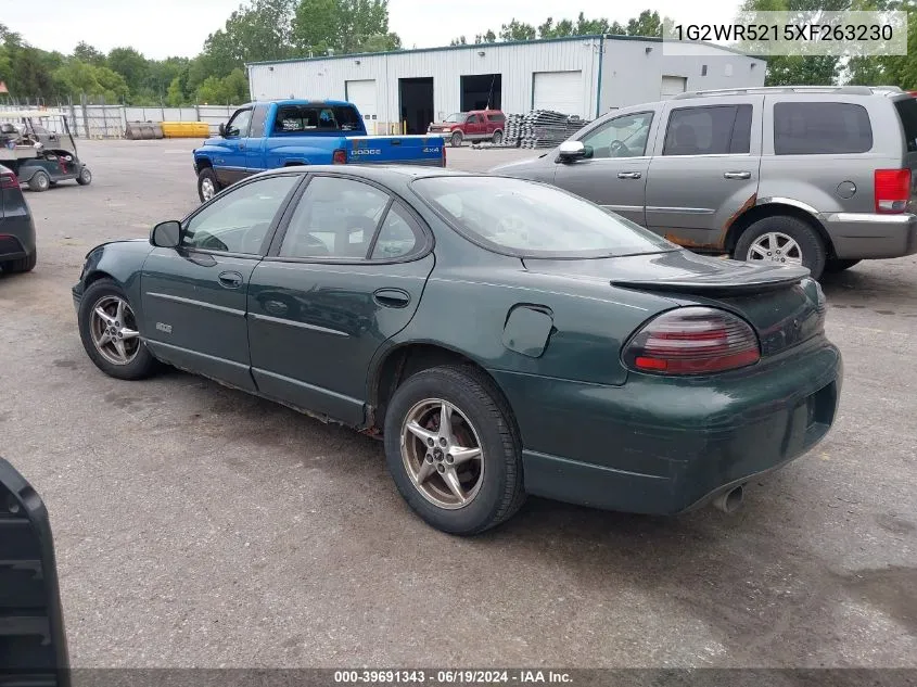 1999 Pontiac Grand Prix Gtp VIN: 1G2WR5215XF263230 Lot: 39691343