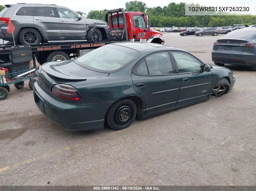 1999 Pontiac Grand Prix Gtp VIN: 1G2WR5215XF263230 Lot: 39691343