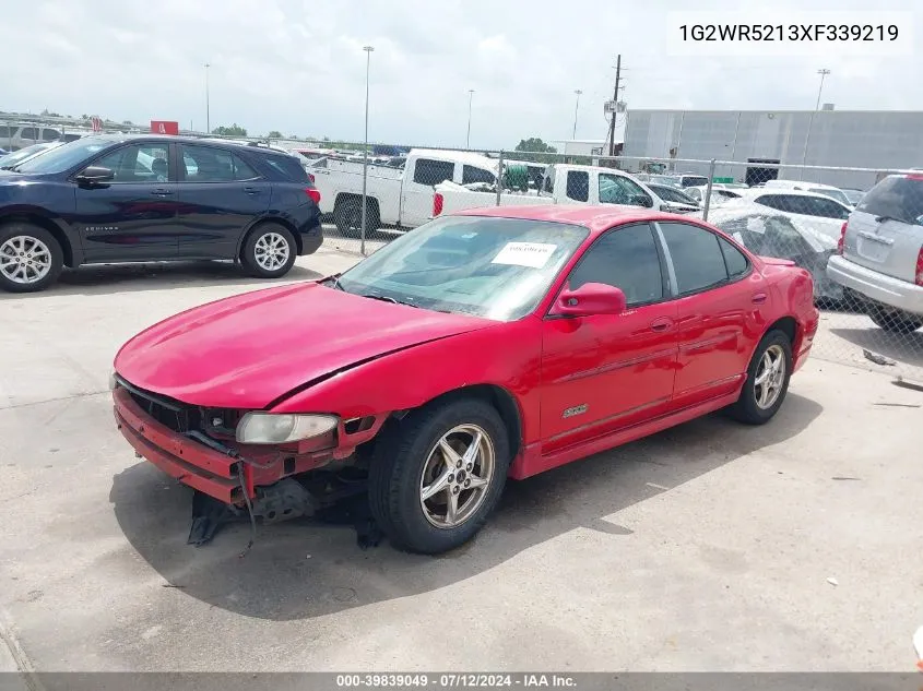 1999 Pontiac Grand Prix Gtp VIN: 1G2WR5213XF339219 Lot: 39839049