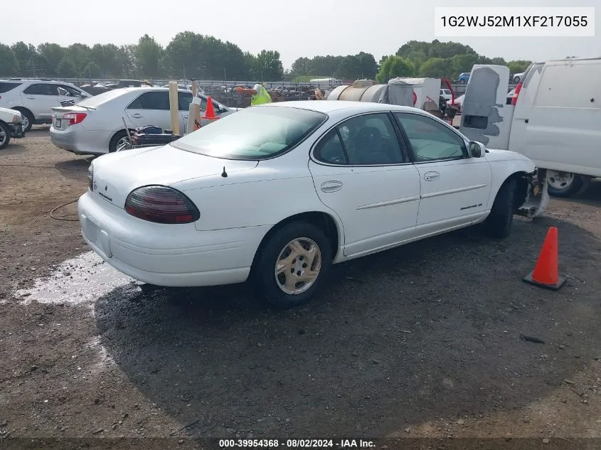 1999 Pontiac Grand Prix Se VIN: 1G2WJ52M1XF217055 Lot: 39954368