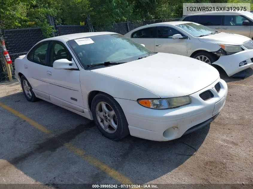 1999 Pontiac Grand Prix Gtp VIN: 1G2WR5215XF312975 Lot: 39985242