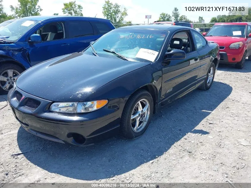 2000 Pontiac Grand Prix Gtp VIN: 1G2WR121XYF167183 Lot: 40096216