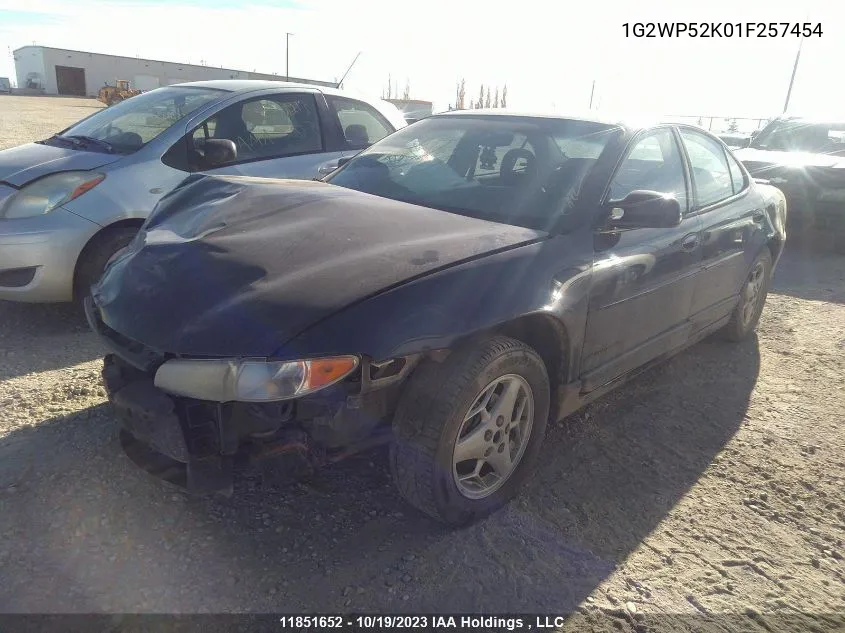 1G2WP52K01F257454 2001 Pontiac Grand Prix Gt